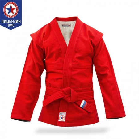Купить Куртка для самбо "Атака" ВФС (подкладка, пояс)  р 36-48 в Липках 