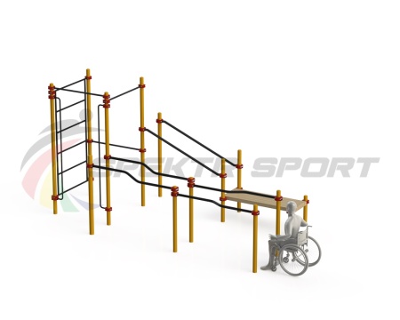Купить Спортивный комплекс для инвалидов-колясочников WRK-D16_76mm в Липках 